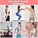 LENGAMPLAY Pilates Ring Set with Resistance Bands– Anti-Slip Magic Circle Pilates Ring for Home Workouts, Full-Body Toning, Strength Training for Women 14PCS
