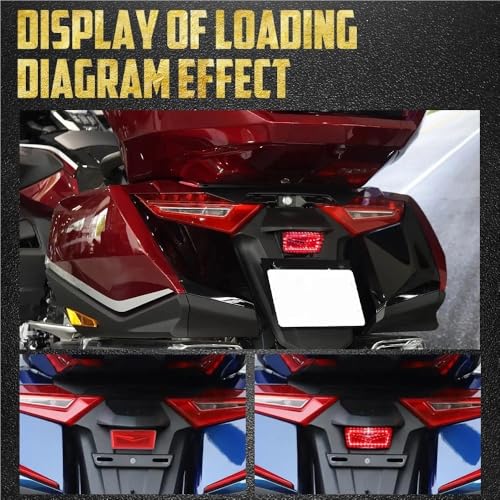 Feux arrière de moto avec éclairage d'accentuation pour sacoches GoldWing 1800 Tour F6B