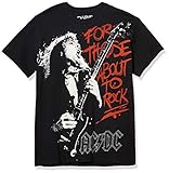 Liquid Blue Men's Those About To Rock T-Shirt, Black, X-Large