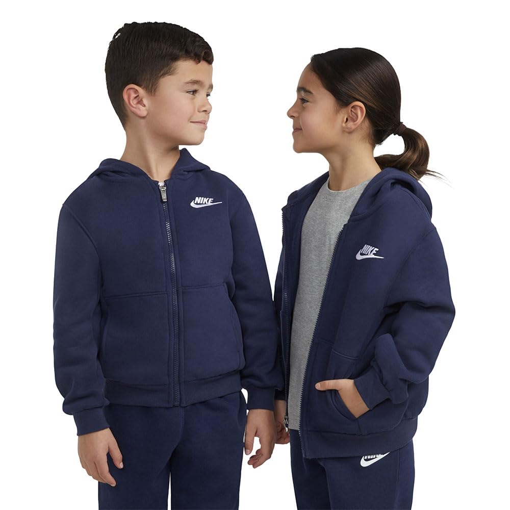 Nike Club Fleece Lbr FZ Giacca Unisex - Bambini e Ragazzi (Pacco da 1)