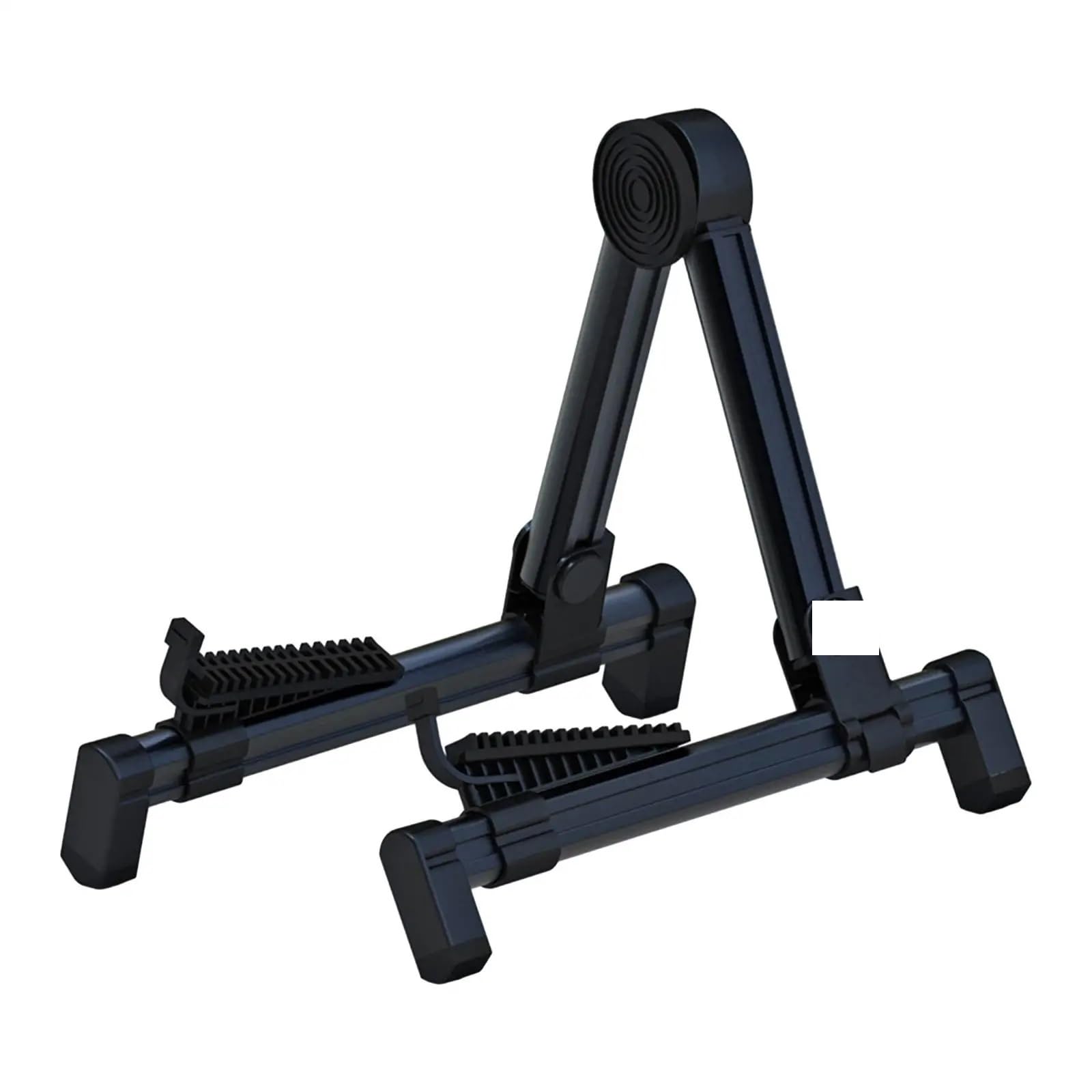 Porta Chitarra Da Terra Supporto pieghevole for chitarra A-Frame in alluminio for chitarra elettrica Basso Supporto for chitarra elettrica Supporto for chitarra telescopico(Black)