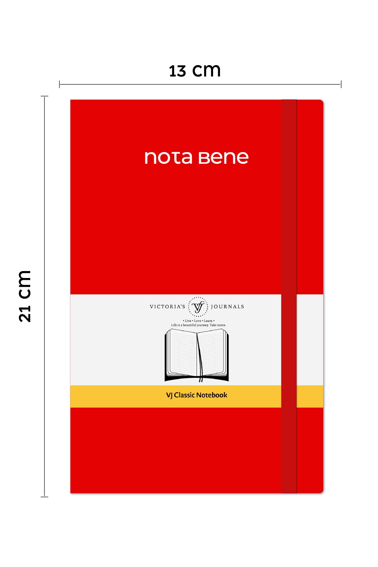 Victoria's Journals Nota Bene Classic Esnek Kapak Defter 13x21 cm (Pembe)