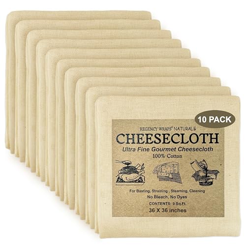 Regency Wraps 100% Cotton Ultra Fine Natural Cheese Cloth, 90