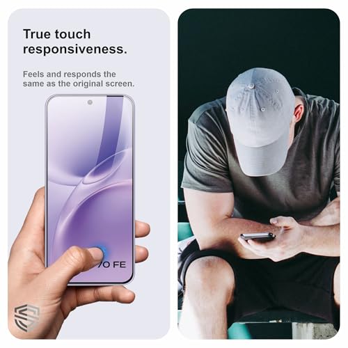 Image of Military-Grade Gorilla Tempered Glass For Vivo V70 FE and Vivo T5 Pro (6.83 Inch) With Installation Kit | Edge to Edge Coverage | Black