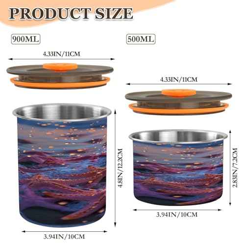 Contenedor de café al vacío Qilmy acero inoxidable 17oz miniatura 3