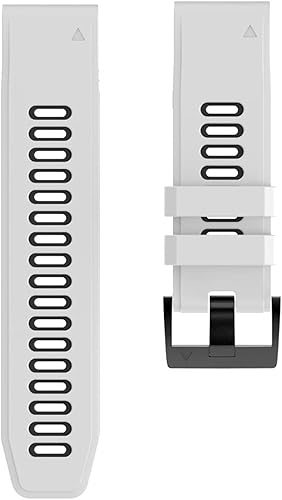 Correa de silicona QuickFit de 1.024 in, 0.866 in, 0.787 in, compatible con Garmin EPIX Fenix 7 7X 7S Solar 6 6X 6S Pro 5X 5S PlusInstinct