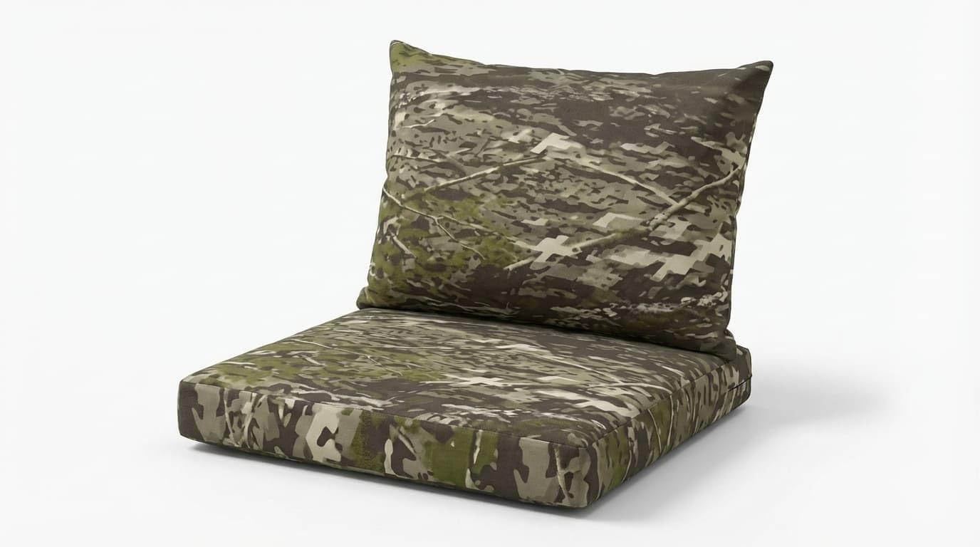 DREAMLAYER Rattan Garden Furniture Cushion Set – Outdoor Replacement Cushions for Patio Sofa & Conservatory – Water Resistant Covers (Bird Camouflage, 2Pc (seat + Back)) — image 1
