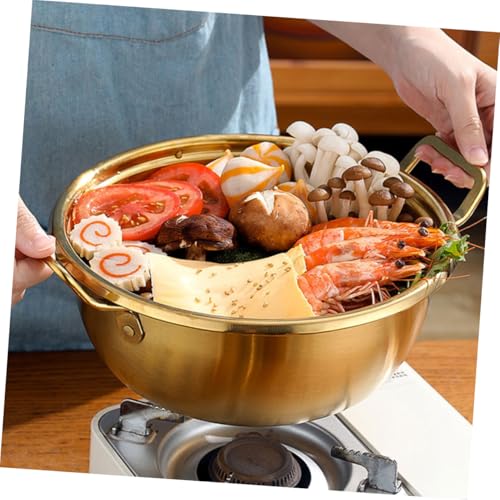 Marmite pour ramen coréenne en acier inoxydable 2,5l chauffage rapide