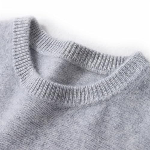 Men's Winter Thick Sweater 100 Pure Merino Wool Crew Neck Pullover Casual Long Sleeve Warm Knitted Top3