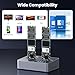 M.2 NVME/SATA Duplicator, Coolpie CR121 Dual-Bay Offline Clone M.2 NVME/SATA Docking Station, USB3.2 Gen2*2 20Gbps M.2 Cloner for SSD Size 2230/2242/2260/2280/22110