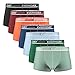 Separatec 7 Pack Multicolour für alltägliche Herren-Boxershorts Atmungsaktive Unterwäsche-Shorts aus weicher Baumwolle mit unterstützender separater Doppeltasche,L,Kurz-mehrfarbig