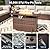 LazySunsets 8 Piece Outdoor Patio Furniture Set with 44'' Fire Pit Table, Outdoor Patio Furniture Set with 4'' Thicken Cushion, Wicker Rattan Outdoor Conversation Set for Backyard & Garden, Beige