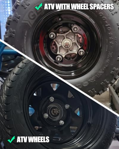 Image of KSP M10x1.25 ATV Lug Nuts, Open End Acorn Bulge Wheel Lug Nuts Fit for Polaris Sportsman Can-Am Commander Maverick Outlander, 16PCS 17mm Hex Wheel Nut for ATVs Renegade Honda TRX Kawasaki KAF KVF