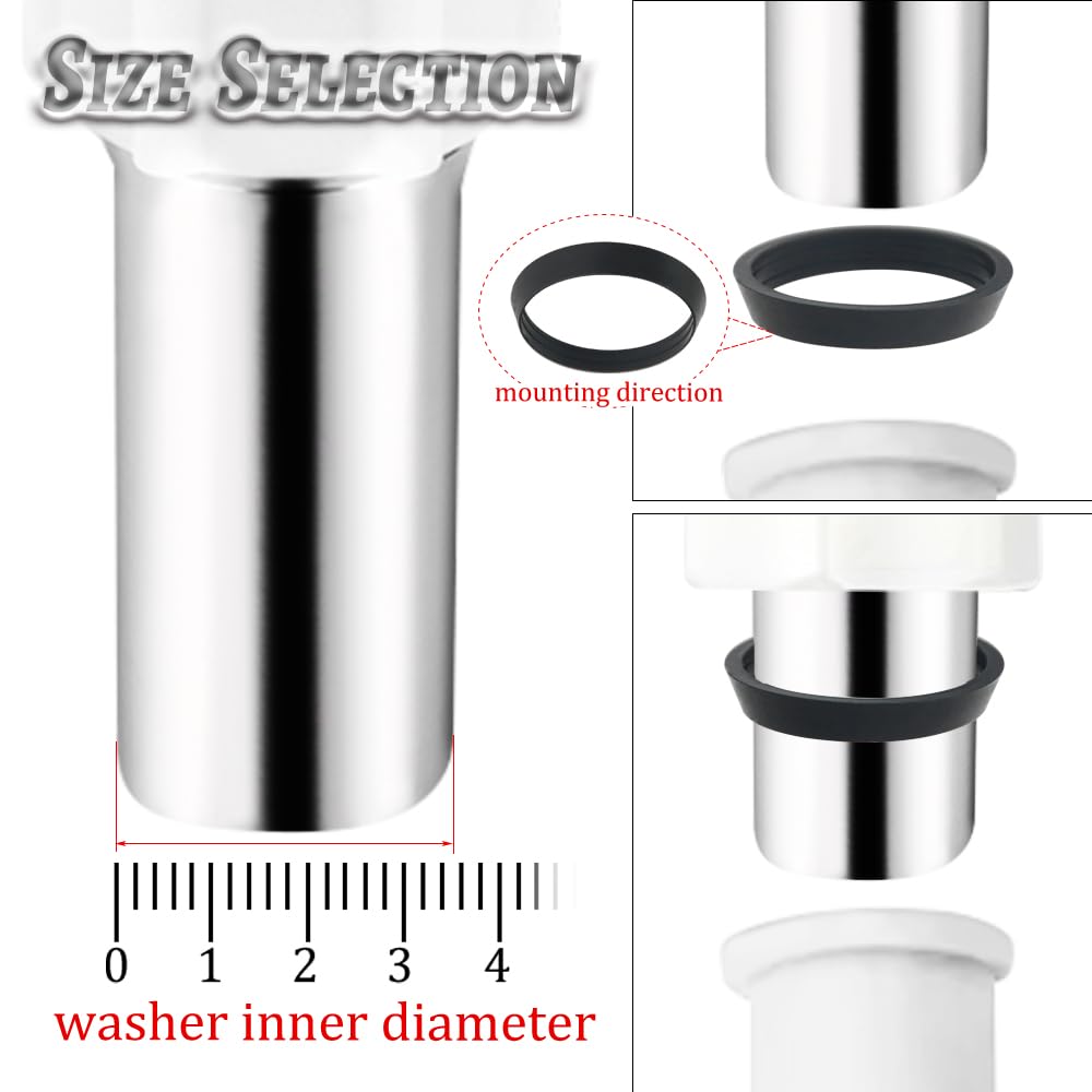 TOVOT 20PCS Waste Pipe Sealing Washers 31.5MM Rubber Sealing Rings Cone Washers for Plumbing (31.5 x 36 x 6mm) - Image 3