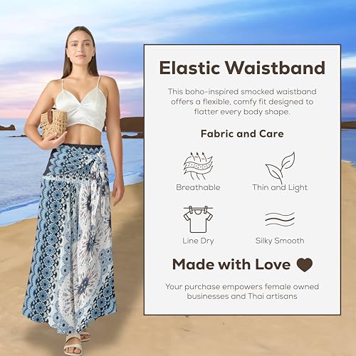 Image of Joob Joob Long Boho Skirts for Women - Bohemian Hippie Maxi Summer Skirt