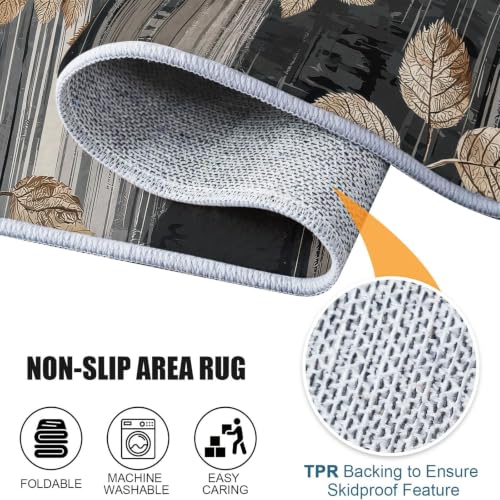 Alfombra redonda lavable de 120 cm que no resbala para cuarto de bebé y sala 8