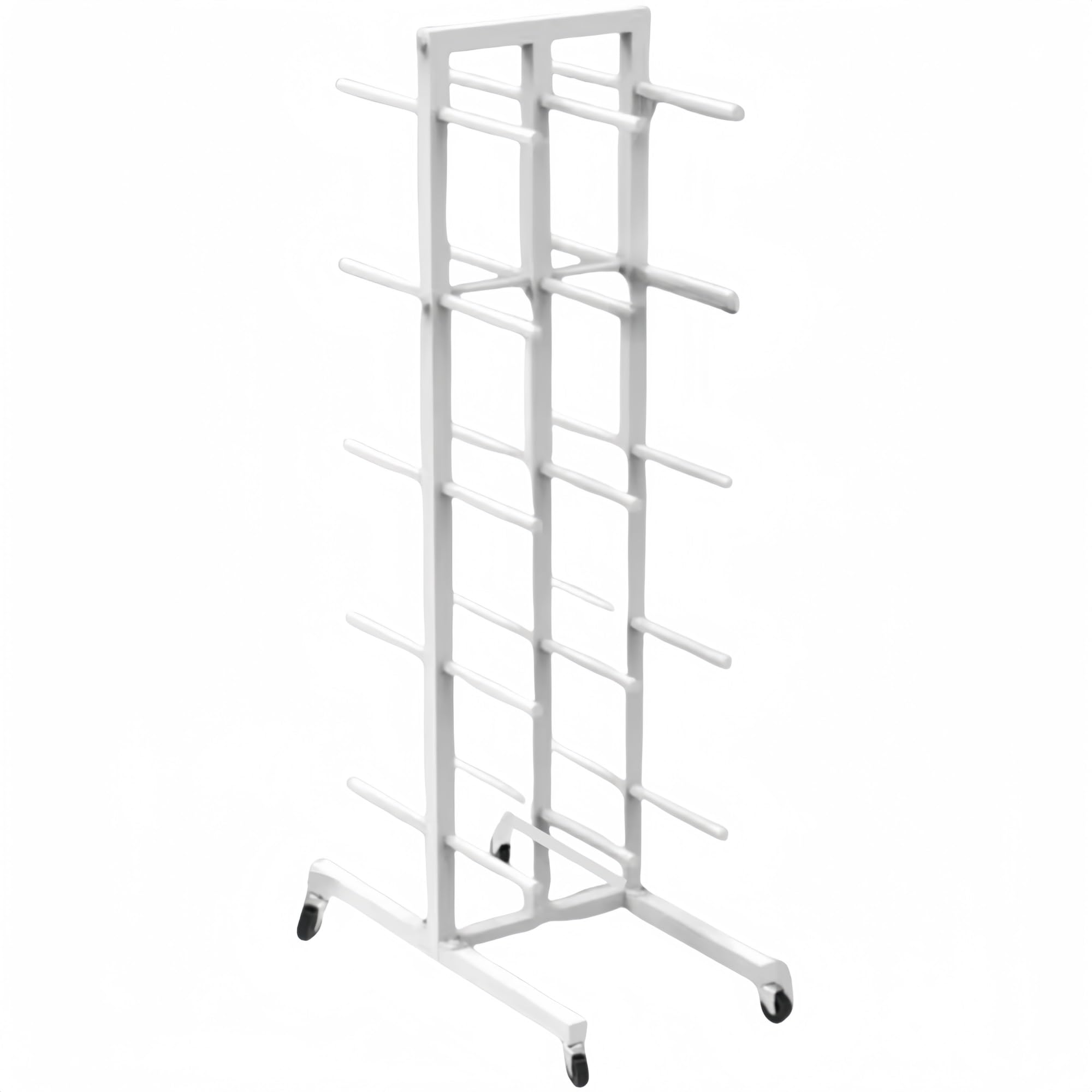 Soporte de pared para esterilla de yoga con ruedas, organizador de equipos de fitness para accesorios de yoga, rodillos de espuma, bandas de resistencia, mancuernas