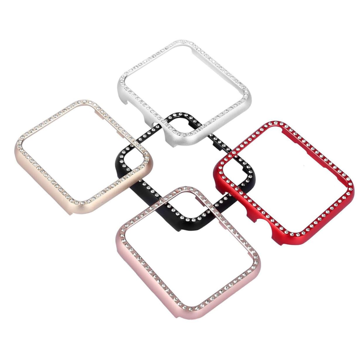 OSALADI 3pièces Coque De avec Strass pour Montre Connectée Bumper Résistant Aux Chocs Compatible avec Série