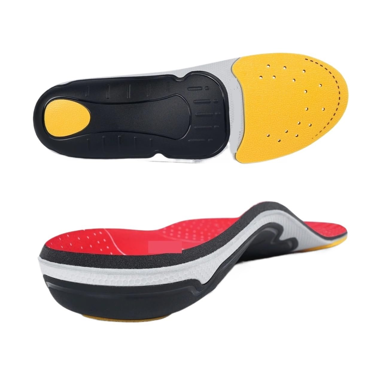 Solette Ortopediche Piedi piatti Solette ortopediche Modello di supporto for arco plantare Plantari Inserti for dolore al tallone Stivali Sneaker Uomo Donna