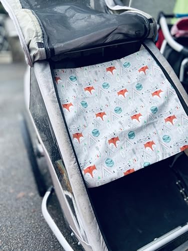 Sonnesegel Croozer Kid 2- handgemacht in Deutschland (Fuchs)