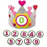🎁【Contiene 10 Números】Corona de cumpleaños tiene números 0-9, uso múltiple para una compra. Los números se pueden sustituir por la edad y son útiles cuando hay muchos niños en la familia