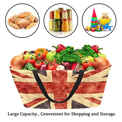 Sac de courses reutilisable Union Jack pour ne plus manquer de place au supermarche - 5
