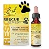 Bach rescue remedy pet dropper 10ml natural stress relief calming for dogs cats other pets homeopathic flower essence thunder fireworks travel separation sedative free  urban country home decor