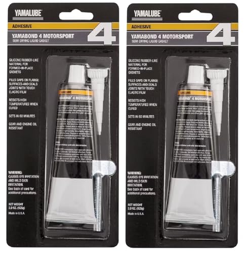 Yamaha Yamalube Yamabond 4 Silicone Based Liquid Gasket- 2.5 Ounce (2 Pack) #Acc-YAMAB-ON-D4