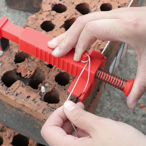 Soporte de línea de albañilería ajustable para ladrillos de 20 a 24 mm, con diseño antideslizante, ideal para proyectos de albañilería miniatura 4