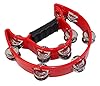 YMC Half Moon EZ Grip Tambourine 20 Jingles - Red #3