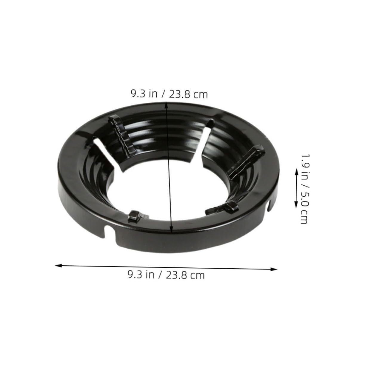 JDJUBOA Deep Fryers Stable Material Wok Stand Windproof Wok Ring for Gas Stove 15cm Black Kitchen Cookware Tool