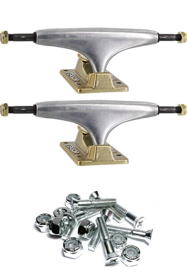Tensor Trucks Alloy Polished/Gold Skateboard Trucks - 5.25