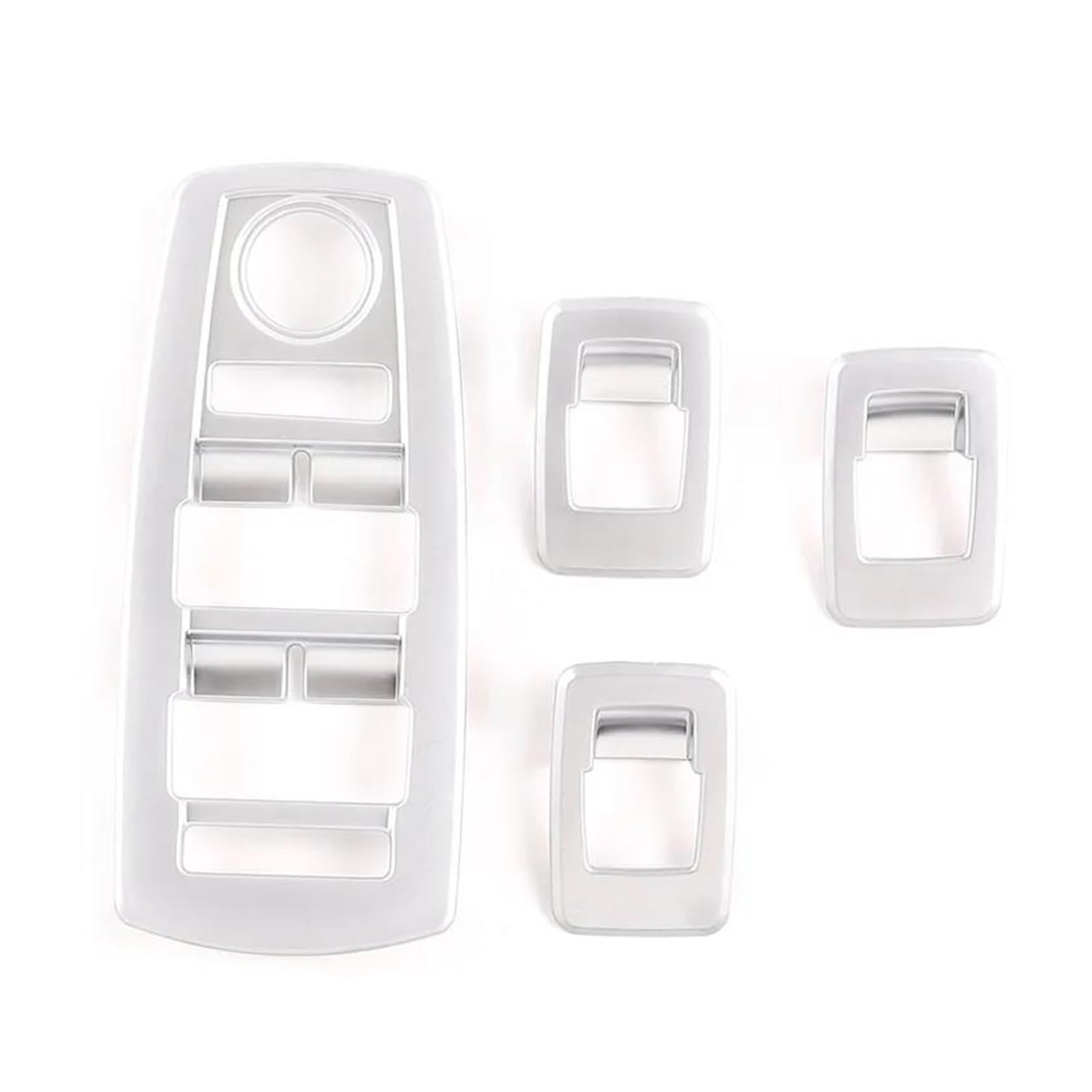 Cadre de commutateur de levage X3 E83 2006-2010 : finition chrome ABS argent haut de gamme