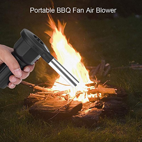 ASHATA Grill-Fön Grillfön, Handgebläse Portable Elektrische BBQ Fan Air Gebläse Luftgebläse,Tragbar Grillventilator Luftgebläse BBQ-Ventilator für Outdoor Camping Grill Picknick im Freien