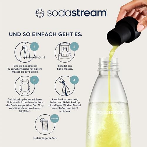 SodaStream Sirup Zitrone-Limette, 1x Flasche ergibt 9 Liter Fertiggetränk, Sekundenschnell zubereitet und immer frisch, 440 ml 4