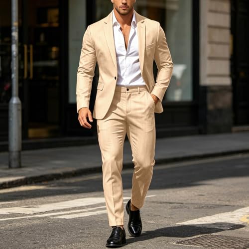 Traje de hombre elegante de dos piezas para oficina y celebraciones 3