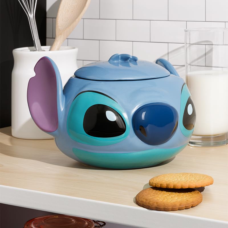 Stitch Keksdose - Offiziell lizenziertes Disney förmiges Behältnis mit Deckel, ideal zur Aufbewahrung von Keksen & Trockenwaren… – Ansicht 2