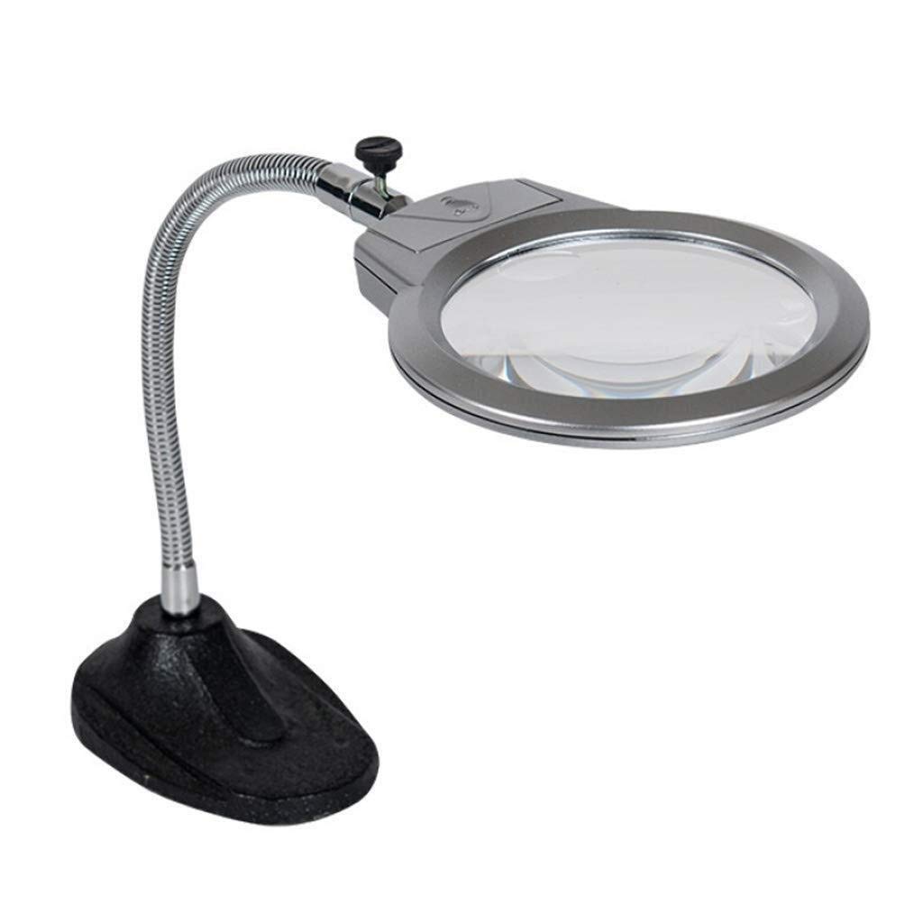 Lenti di ingrandimento, Lenti di ingrandimento per Hobby educativi, Specchio Grande da 130 mm, Ampio Campo visivo, Lente di ingrandimento da Tavolo per la Lettura, Base i