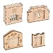 D&D Dungeon Door & Portcullis Gate Miniatures (Set of 2) Wooden Laser Cut Open and Closed Fantasy Terrain 28mm Scale for Dungeons & Dragons, Pathfinder and Other Tabletop RPG