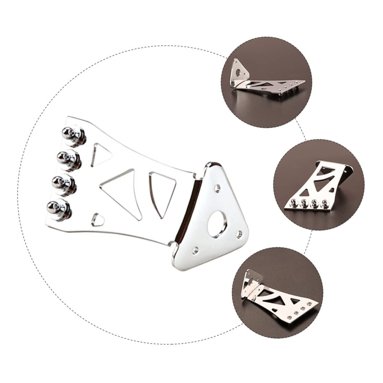 ifundom 4stücke Banjo Saitenhalter Aus Chromfarbene Saiten Tailpiece Für Banjo Für Instrumentenpflege Und Klangverbesserung Zubehör Für