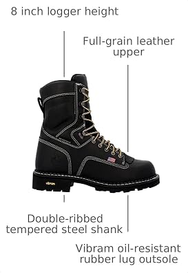 Georgia Boot Men's USA Logger Waterproof Work Boots