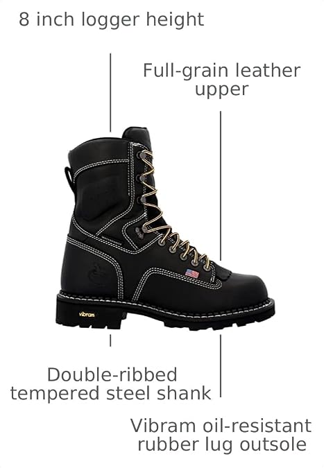 Georgia Boot Men's USA Logger Waterproof Work Boots