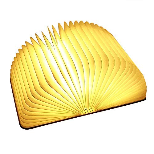 Lampade libro USB ricaricabile pieghevole in legno...