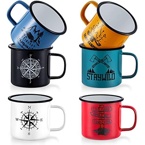 TeamFar 16 OZ Coffee Mug Set of 6 Cover