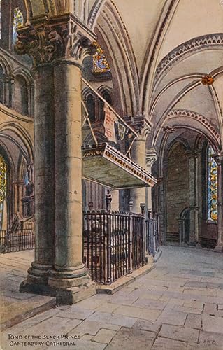 Affiche le tombeau de la cathédrale noire par Alfred Robert Quinton reproduction sur toile 60x90cm