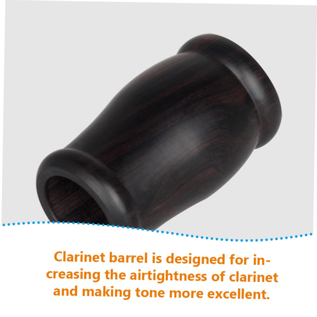 TOYANDONA tubo de clarinete tubo de barril de clarinete accesorios para instrumentos de viento repuesto de clarinete tubo de afinación de clarinete ébano Componente metro