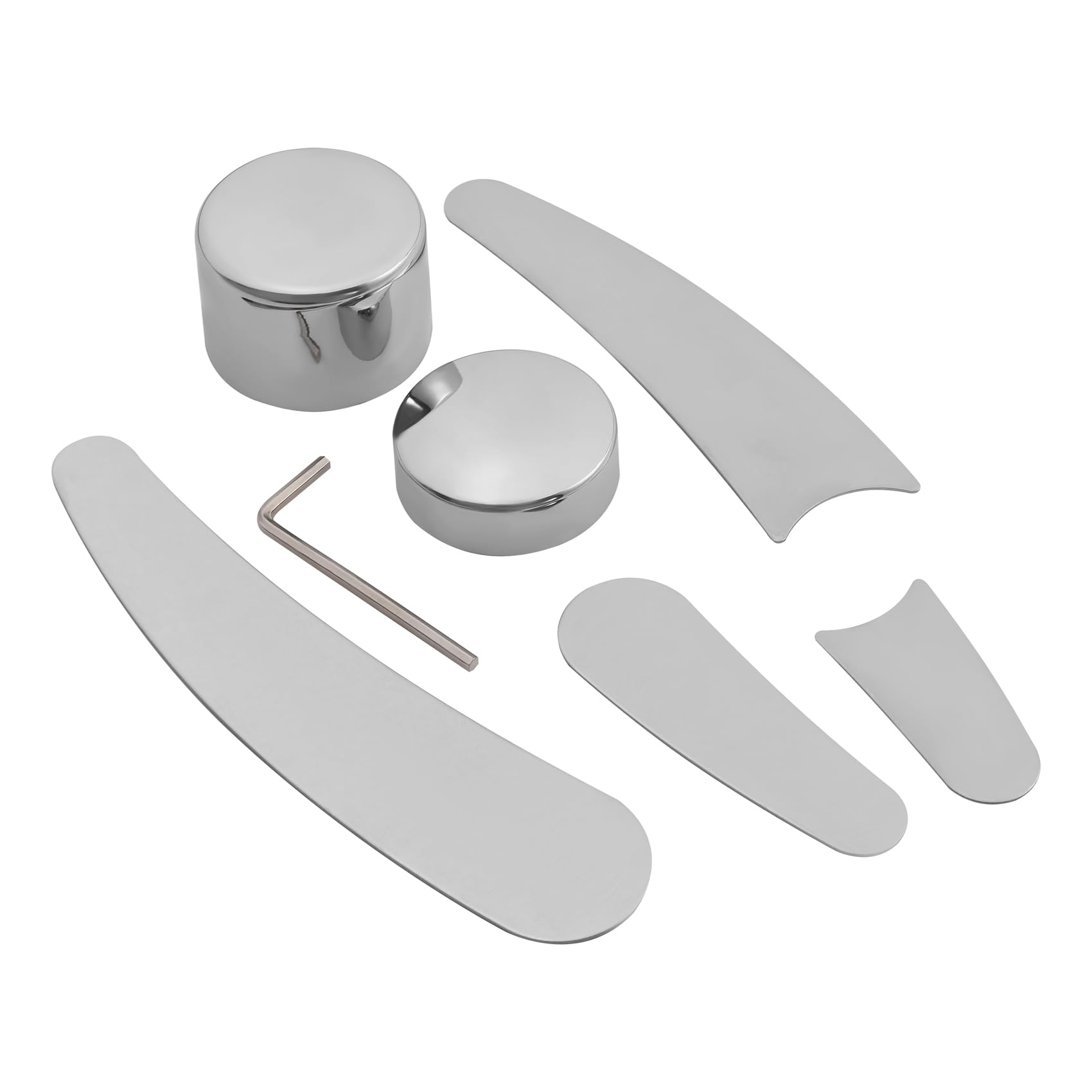 TCMT Chrome 4PCS Curvo Forcellone Telaio Inserto Pivot Bolt Set Kit Fit Per Harley Softail Fat Boy FLSTF Deluxe 00-07 01 02 03 04 05 06