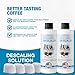 Keurig Compatible Descaling Solution - Descaler Cleaner Concentrate Kit For All 1.0 & 2.0 K-Cup Pod Machines and Espresso Machines - (2 Bottles, 4 Uses Plus 4 Filters)