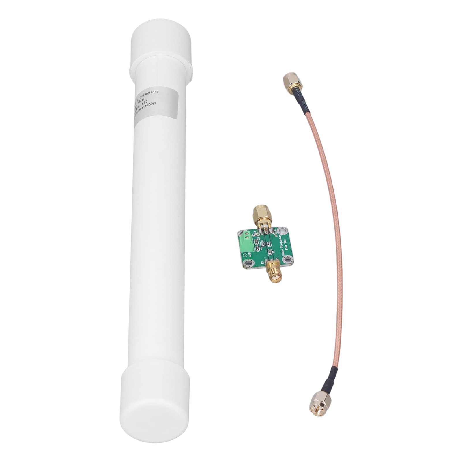 Antenna ADS-B 1090MHz Alto Guadagno 9dBi Omnidirezionale con Connettore SMA per Monitoraggio Aereo con Amplificatore Integrato per Utilizzo Interno