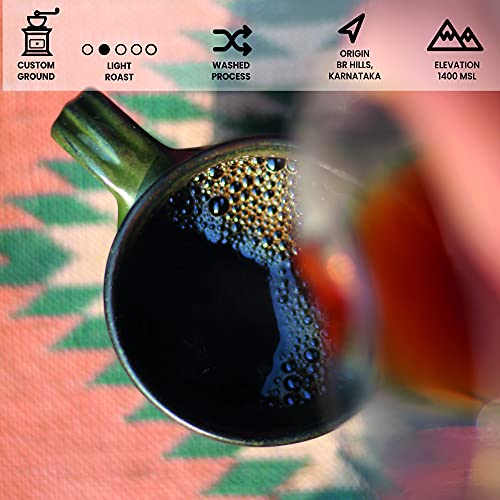 Image of Black Baza Coffee, Jumping Ant, Light Roast, Freshly Roasted, Organic, 100% Arabica (Coarse Grind, 500 grams)